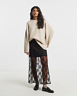 Simply Be Lace Full Maxi Skirt