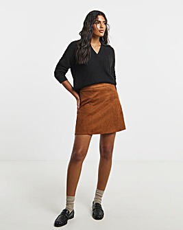Simply Be Suedette Mini Skirt