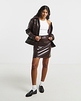 Vinyl Mini Skirt