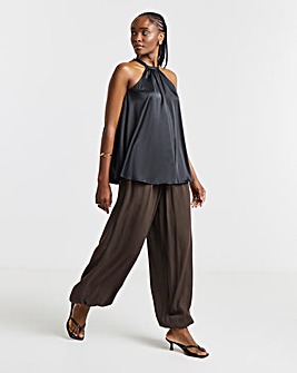 Chocolate Crinkle Balloon Trouser