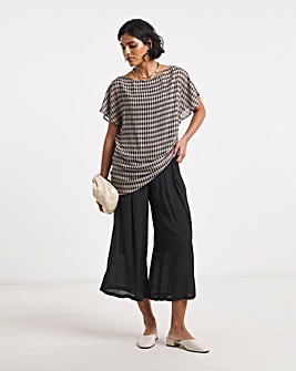Black Extreme Palazzo Culotte