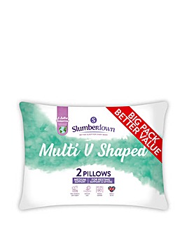 Slumberdown Pack of 2 V-Shaped Pillows