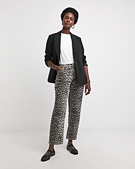 Stretch Poplin Single Breasted Blazer