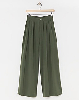 Olive Wide Leg Trousers