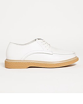Lace Up Shoe with Contrast Sole Wide E Fit