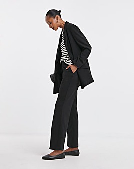 Black Ponte Straight Leg Trousers