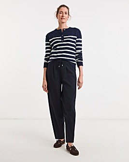 Tie Front Barrel Trouser