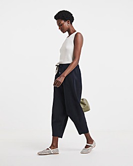 Tie Front Barrel Trouser