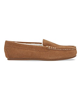Classic Suede Moccasin Slipper EEE Fit
