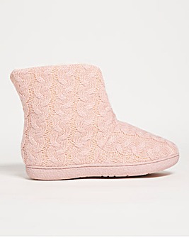 Cushion Walk Knitted Bootee Wide E Fit