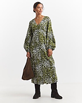 Button Through Tea Dress