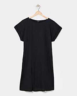 Textured Jersey Swing Dress