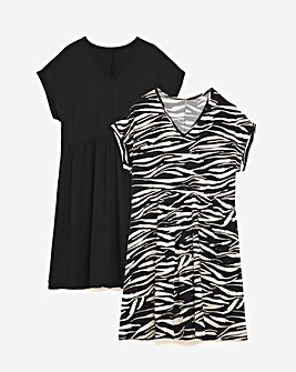 2 Pack Cap Sleeve Dress