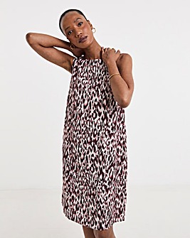 Linen Sleeveless Shift Dress