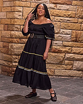 Pure Cotton Tiered Smock Dress