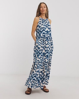 Soft Touch Jersey Halter Neck Maxi Dresss