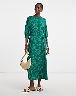 Soft Touch Seam Detail Smock Dress