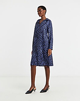 Collared Long Sleeve Tunic Dress