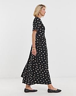 Soft Touch Half Sleeve Smock Dress