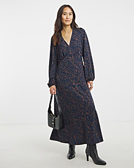 Soft Touch V Neck Tea Dress
