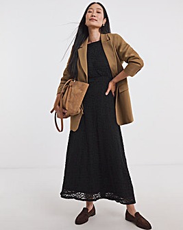 Lace Bubble Sleeve Dress