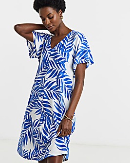 Great Value V Neck T-Shirt Dress