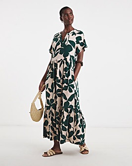 Soft Touch Notch Neck Maxi Dress