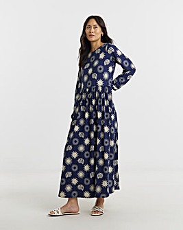 Soft Touch Half Sleeve Smock Dress