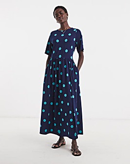 Soft Touch Half Sleeve Smock Dress