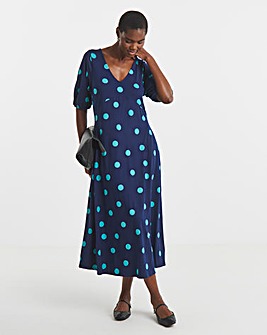 Soft Touch Half Sleeve Smock Dress