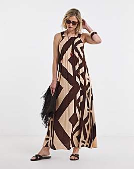 Strappy Square Neck Maxi Dress