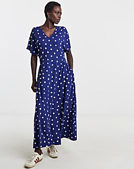 Soft Touch V Neck Maxi Dress