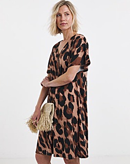 Great Value V Neck T-Shirt Dress