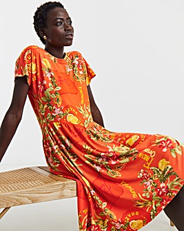 Soft Touch Angled Seam Mini Dress