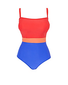Tropical Non Wired Bandeau Swimsuit