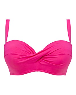 MAGISCULPT Twist Front Bandeau Underwired Bikini Top