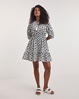 Joanna Hope Embroidered Beach Dress
