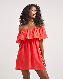 Value Cotton Bardot Beach Dress