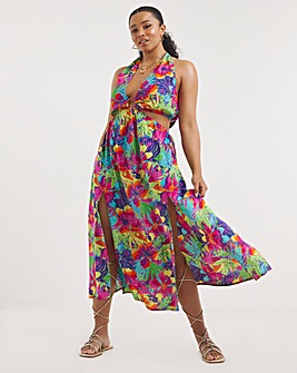 Malibu Cut Out Maxi Beach Dress