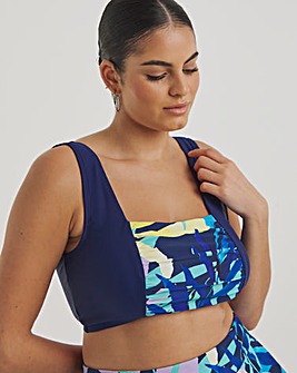 Leaf Mix And Match Square Neck Bikini Top