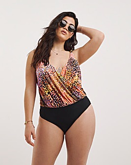 MAGISCULPT Twist Front Blouson Swimsuit