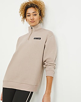 Pink Soda Haze Quarter Zip Sweatshirt