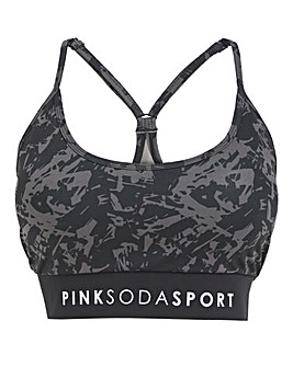 Pink Soda Vapour Print Bra