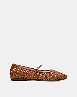 Clarks Tan Weave Livia Sky Shoes - Standard Fit (D)