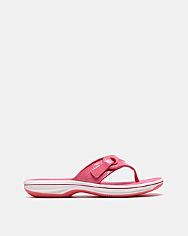 Clarks Pink Cloudsteppers Brinkley Reyna Sandals - Standard Fit (D)