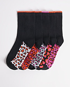 5 Pack Ankle Socks- Wide Fit