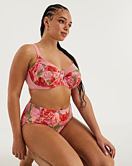 Ladies Plus Size Bra Sexy Underwear Set in Floral Printing Ladies