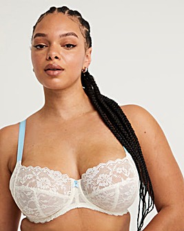 Freya Offbeat Balcony Wired Bra Ivory/Blue