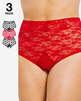 Maia Red High Waisted Lace Thong – Playful Promises