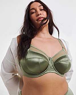 Goddess Keira Full Cup Wired Bra Olive